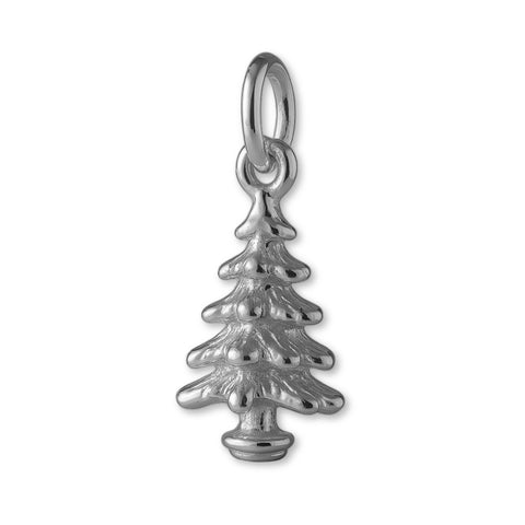 950 Platinum - Pine Christmas Tree Charm