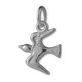 950 Platinum - Flying Swallow Charm