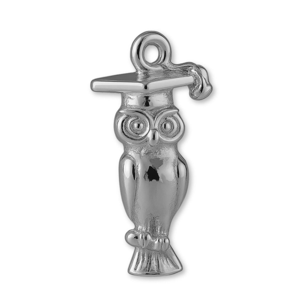 950 Platinum - Graduation Owl Charm