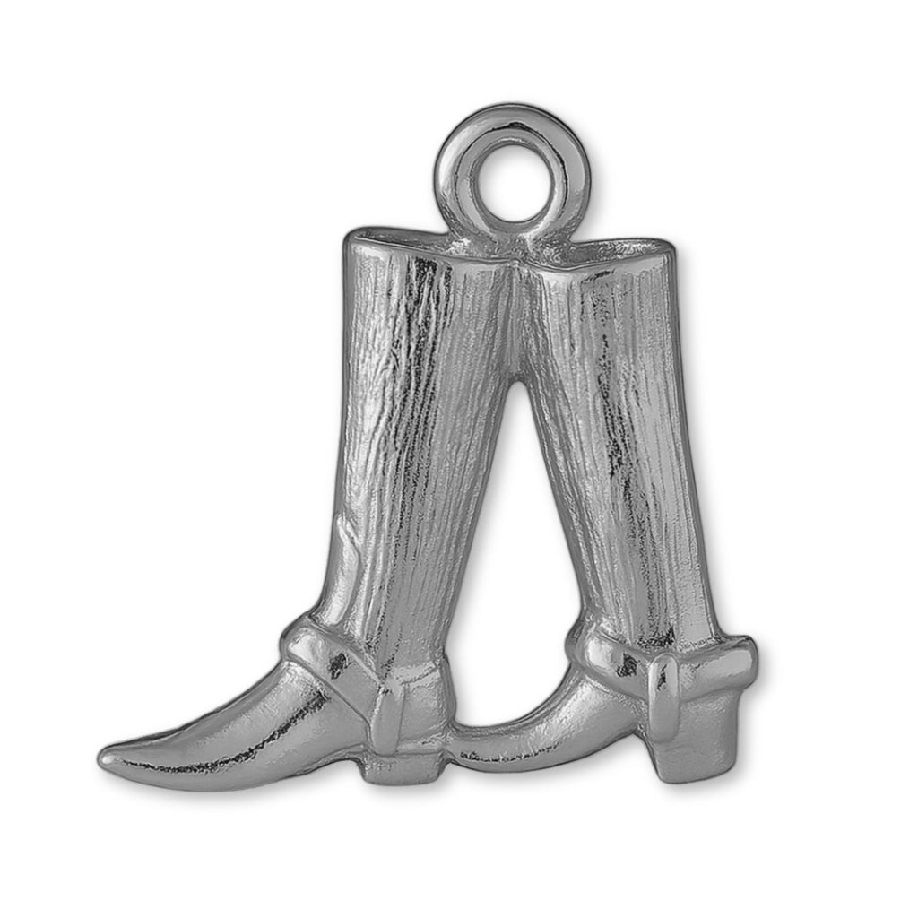 950 Platinum - Classic Cowboy Boots Charm