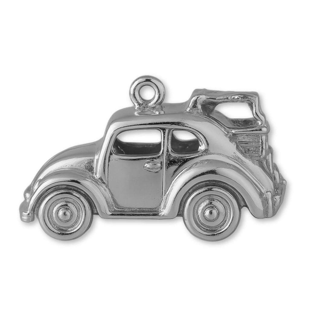 950 Platinum - Mini VW Beetle Traveller Car Charm