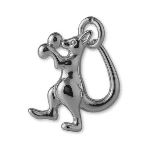 950 Platinum - Boxing Kangaroo Charm