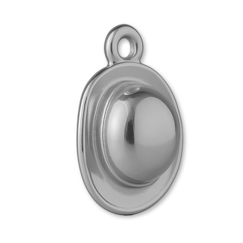 950 Platinum - Bowler Hat Charm