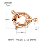 9ct Rose Gold - Designer Spring Ring