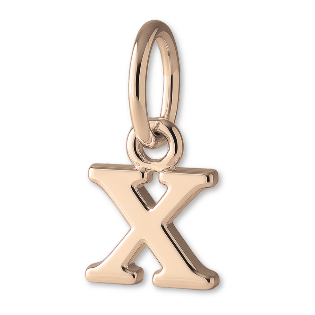 18ct Rose Gold - Petite Letter Charm
