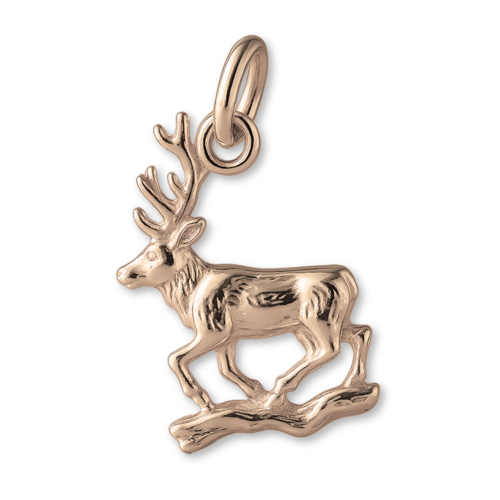 18ct Rose Gold - Forest Elk Charm