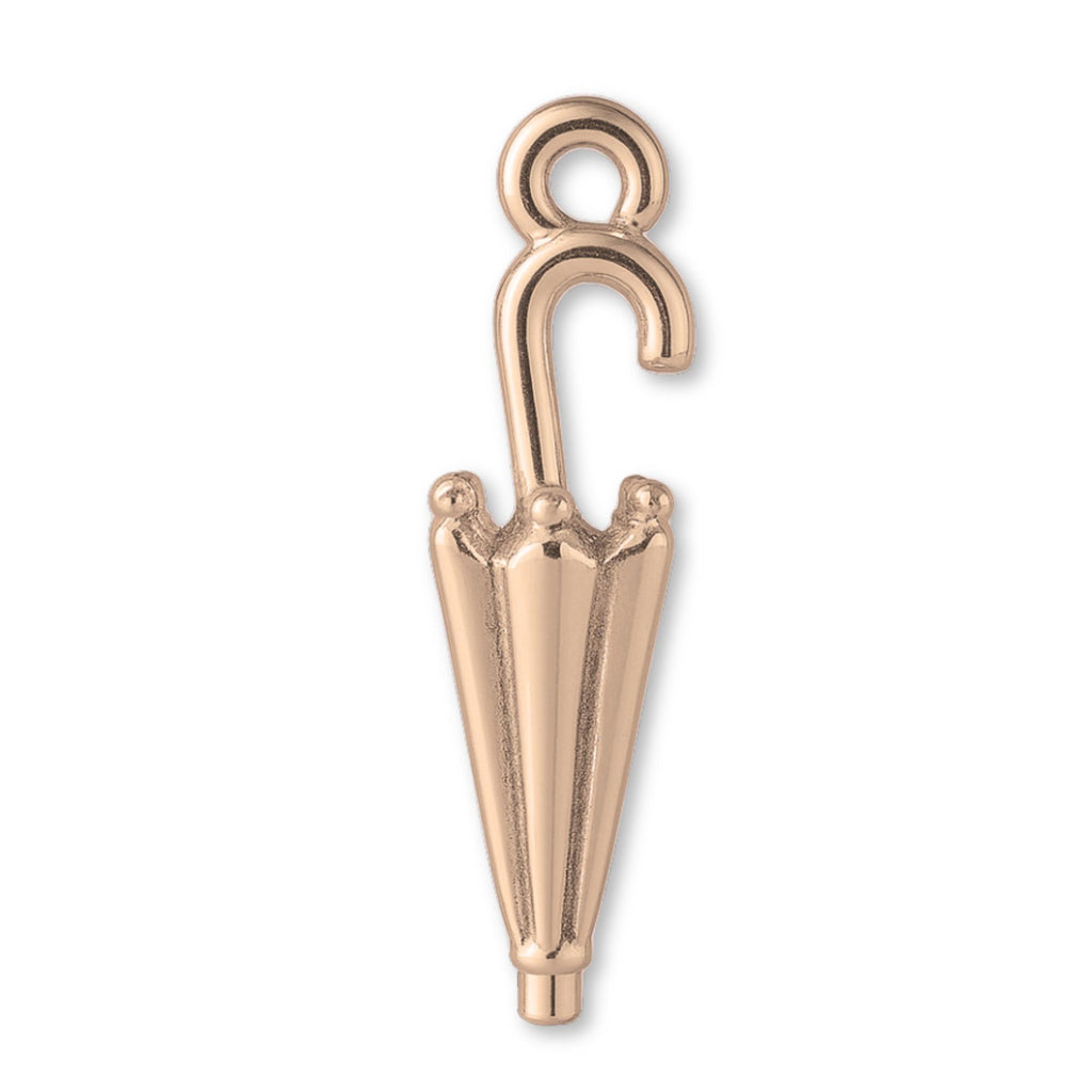 18ct Rose Gold - Classic Umbrella Charm
