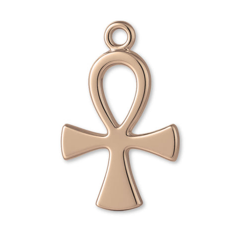 9ct Rose Gold - Egyptian Ankh Charm