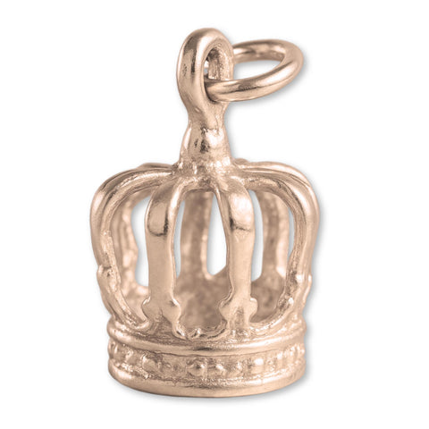 18ct Rose Gold - Royal Crown Charm