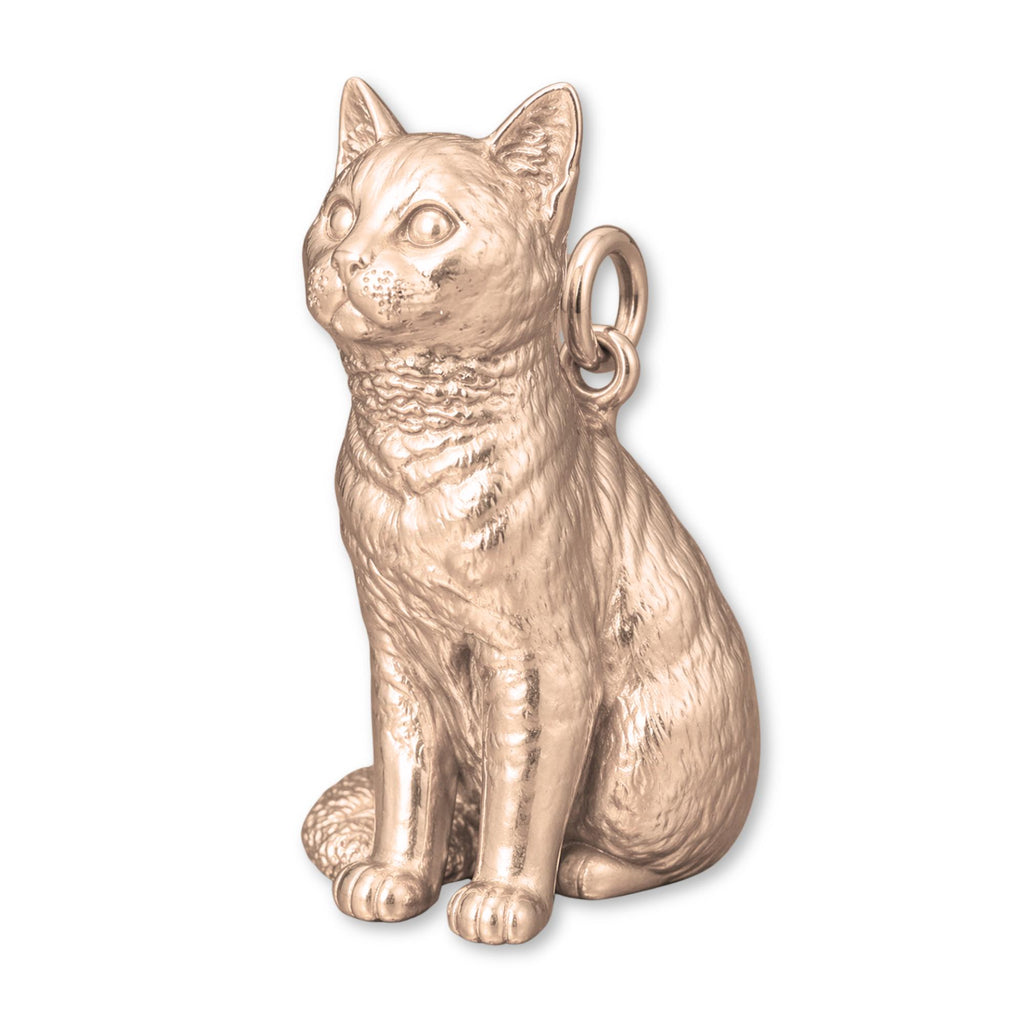 18ct Rose Gold - European Shorthair Cat Charm