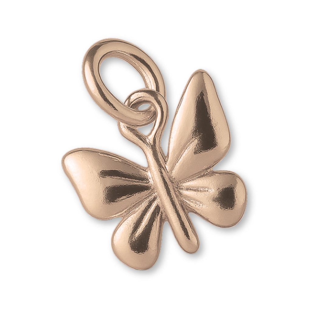18ct Rose Gold - Garden Butterfly Charm