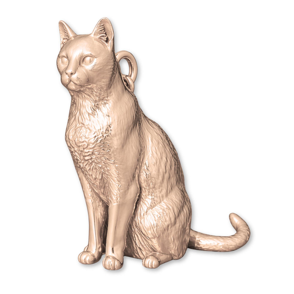 18ct Rose Gold - Burmilla Cat Charm