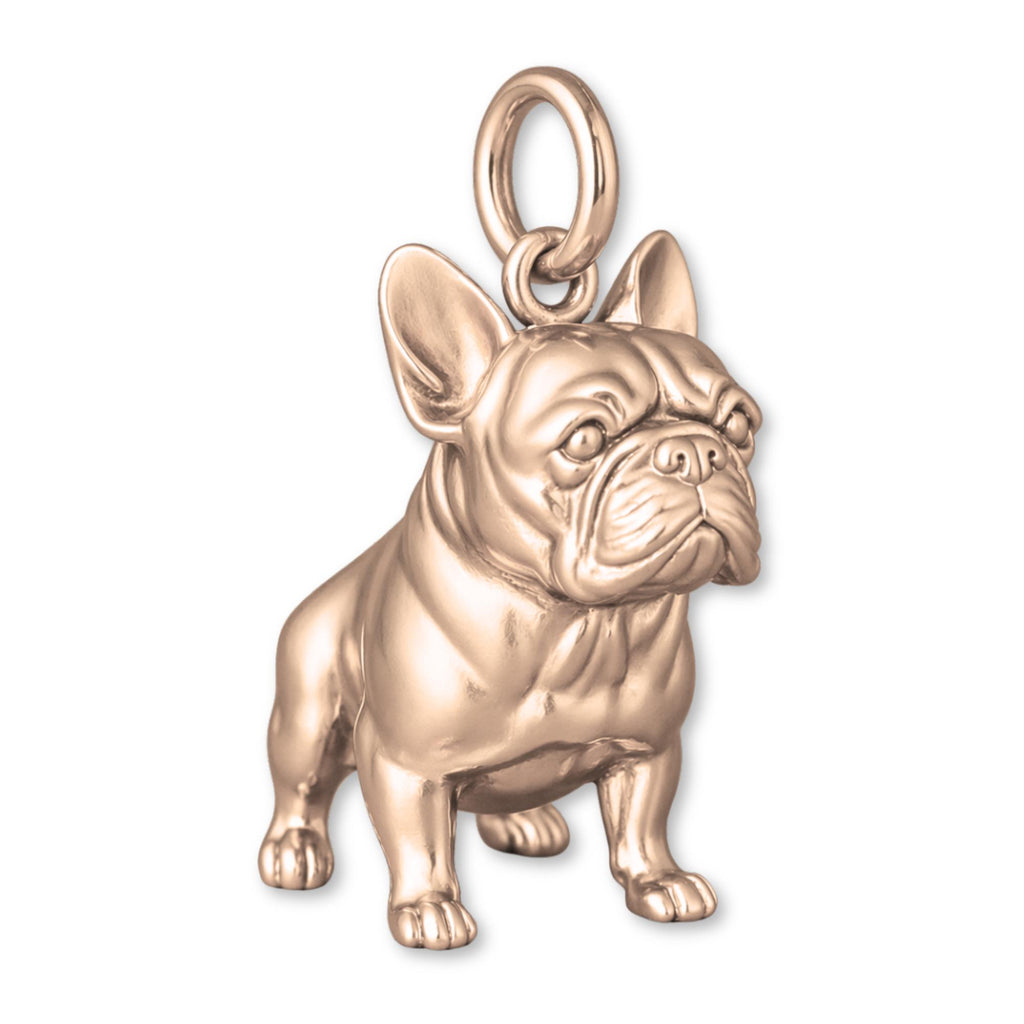 9ct Rose Gold - French Bulldog Charm