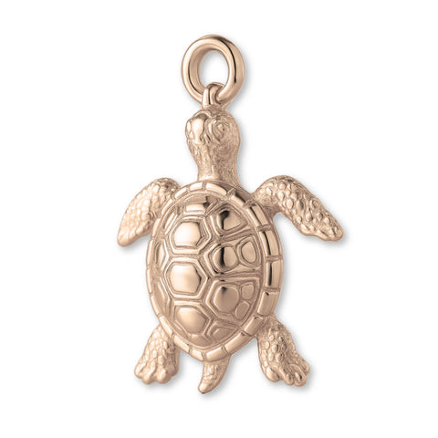 9ct Rose Gold - Tropical Sea Turtle Charm