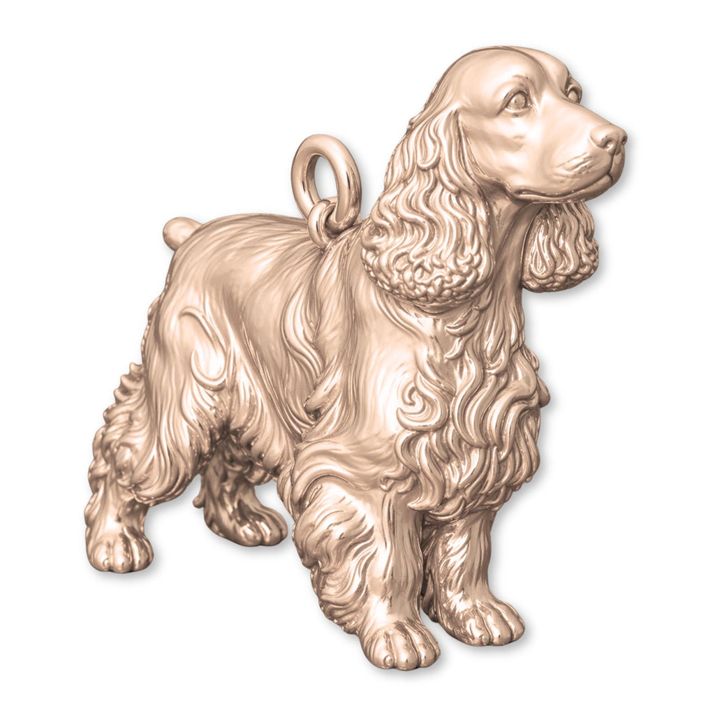 9ct Rose Gold - Cocker Spaniel Dog Charm