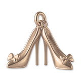 18ct Rose Gold - Bow Toe Stiletto Pair Charm