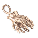 9ct Rose Gold - Double Hand Charm