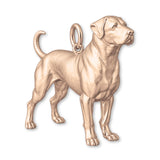 18ct Rose Gold - Rottweiler Dog Charm