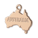 18ct Rose Gold - Mini Australia Charm