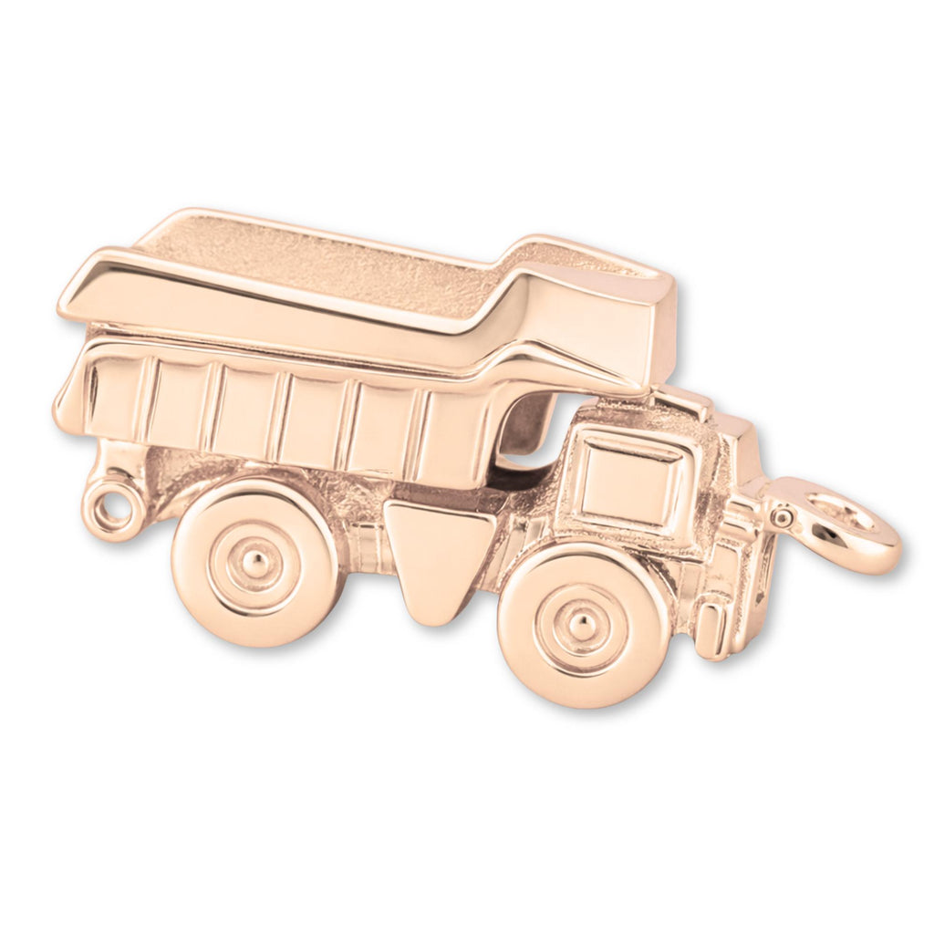 9ct Rose Gold - Tipper Dump Truck Charm