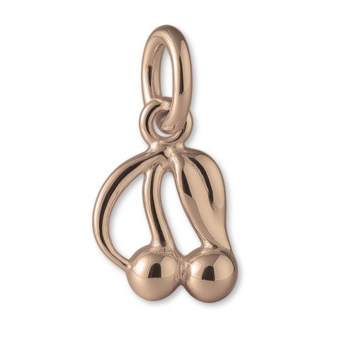 9ct Rose Gold - Classic Cherries Charm