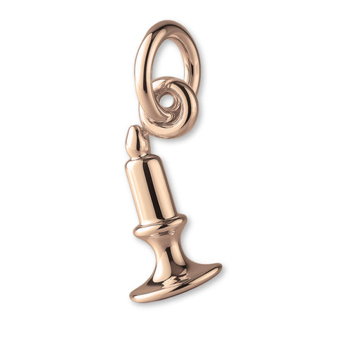 18ct Rose Gold - Vintage Candlestick Charm