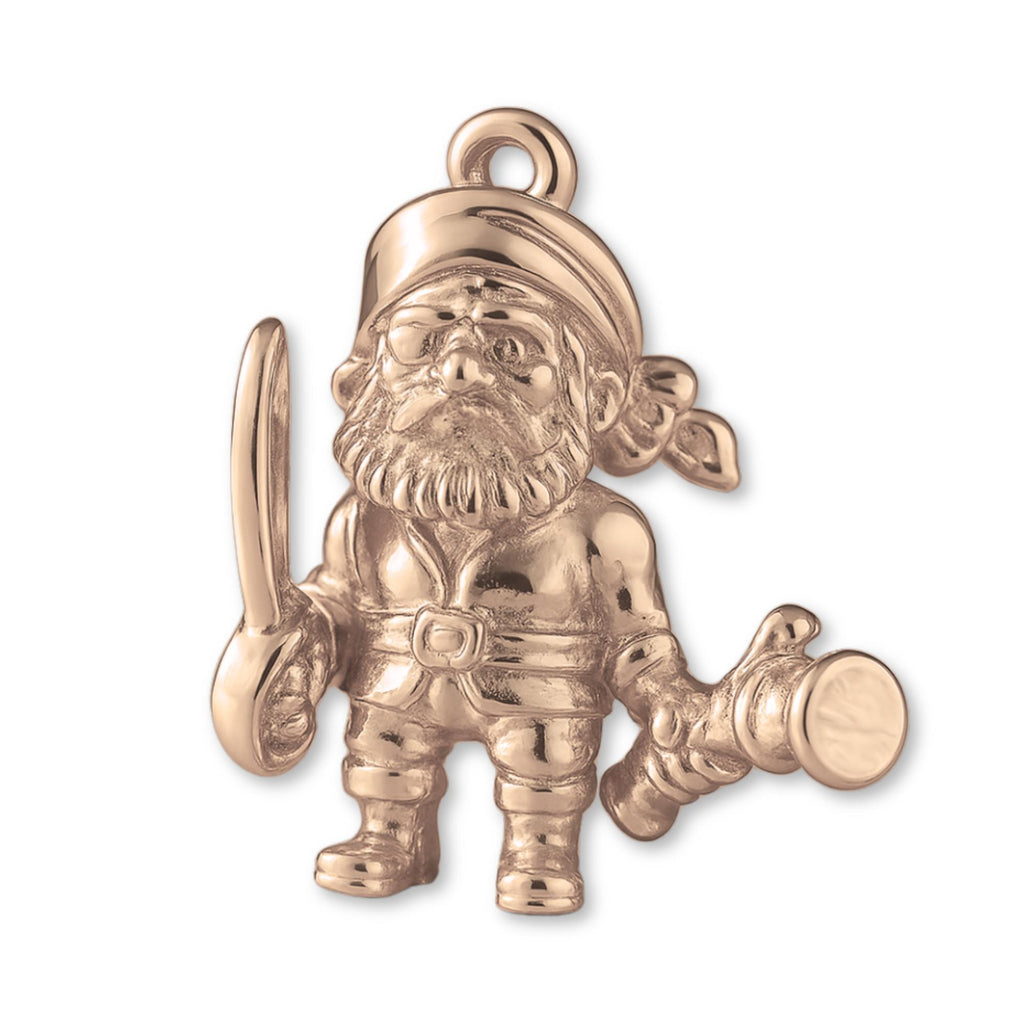 9ct Rose Gold - Pirate Buccaneer Charm