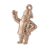 18ct Rose Gold - Waving Santa Claus Charm