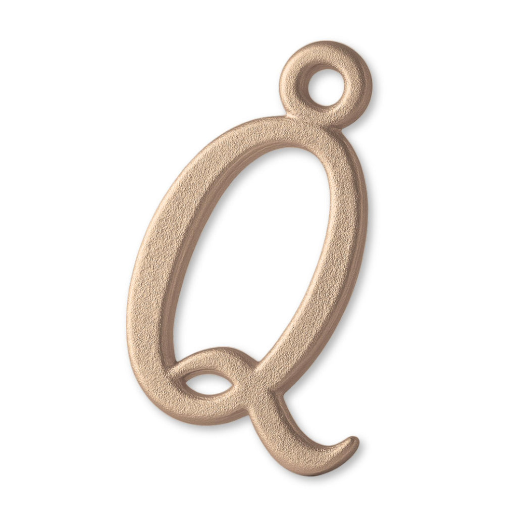 18ct Rose Gold - Cursive Letter Charm