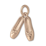 18ct Rose Gold - Ballet Shoes Charm