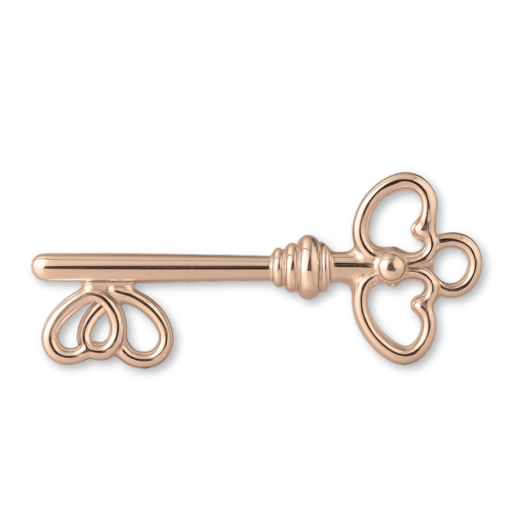 18ct Rose Gold - Lovers Key Charm