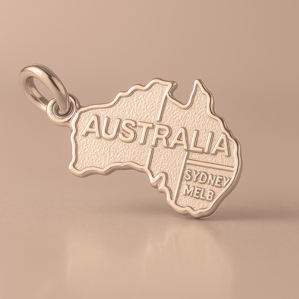 18ct Rose Gold - Australia Sydney Melbourne Charm