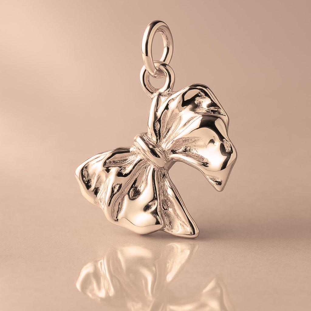18ct Rose Gold - Ribbon Bow Charm