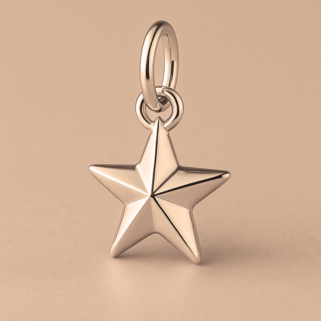 18ct Rose Gold - North Star Charm