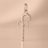 9ct Rose Gold - Candy Cane Charm