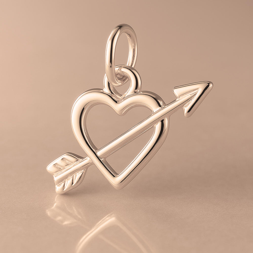 18ct Rose Gold - Love Struck Heart Charm