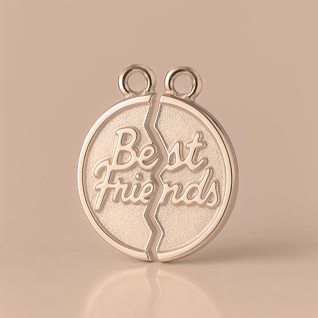 9ct Rose Gold - Classic Best Friends Amulet Charm