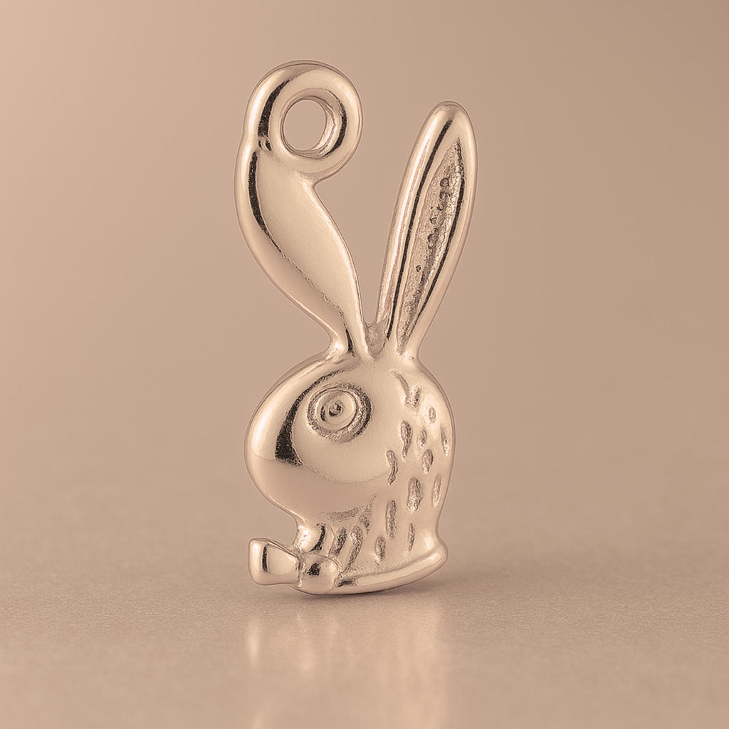 18ct Rose Gold - Classic Playboy Bunny Charm