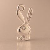 18ct Rose Gold - Classic Playboy Bunny Charm