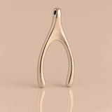 9ct Rose Gold - Classic Wishbone Charm