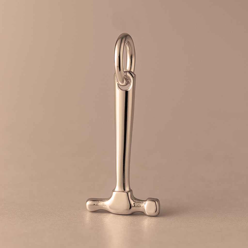 18ct Rose Gold - Tradesman's Hammer Charm