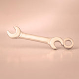 18ct Rose Gold - Open End Wrench Charm