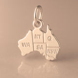 18ct Rose Gold - Australia States Charm