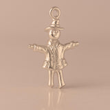 18ct Rose Gold - Rustic Scarecrow Charm
