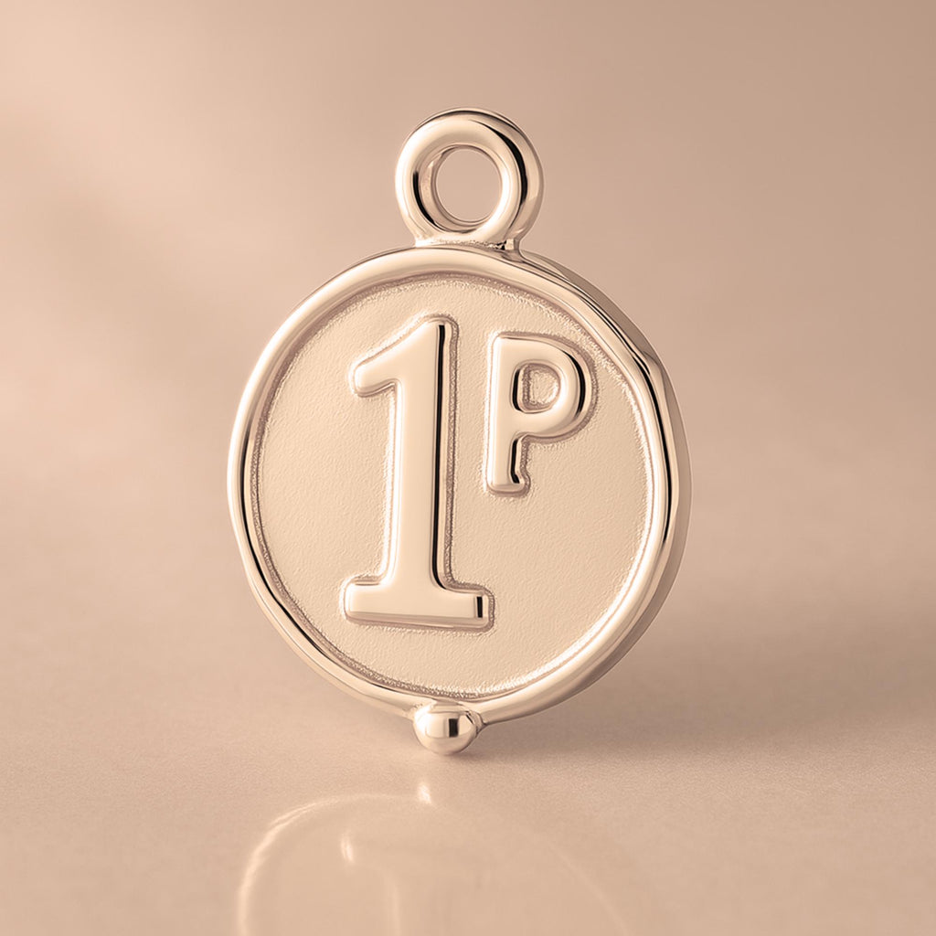 18ct Rose Gold - 1st Place Medal Charm