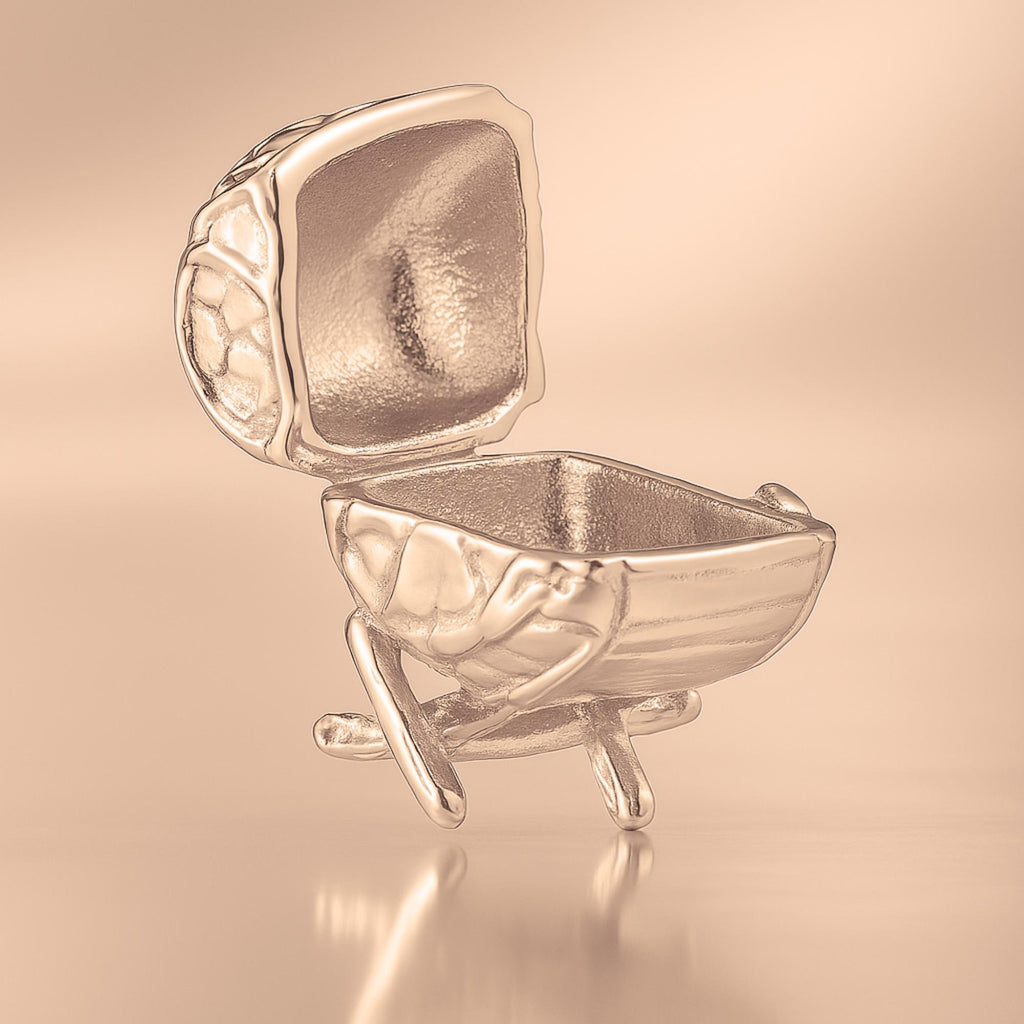 9ct Rose Gold - Rustic Winery Display Barrel Charm