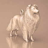 9ct Rose Gold - Shetland Sheepdog Charm