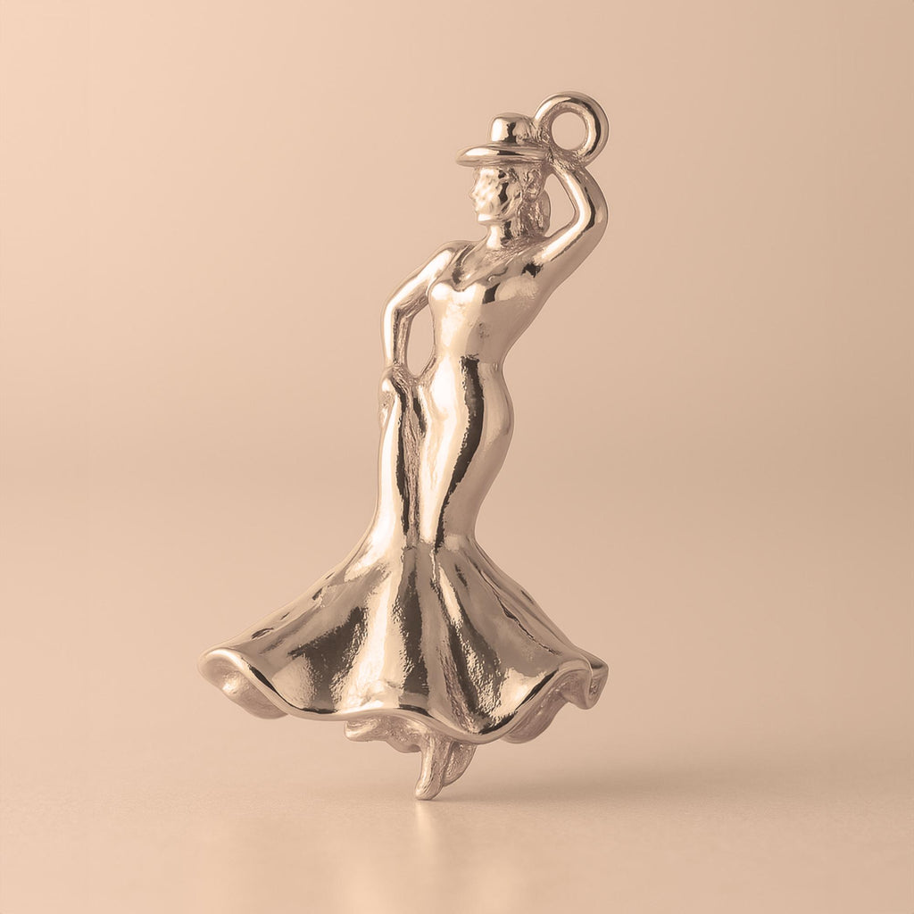 18ct Rose Gold - Flamenco Dancer Charm