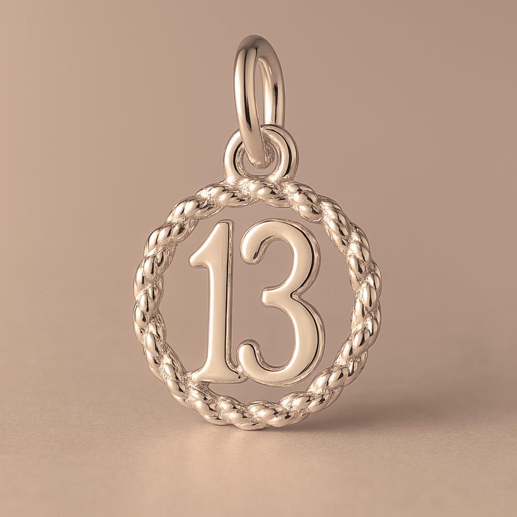 18ct Rose Gold - 13 Wreath Charm