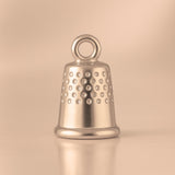 9ct Rose Gold - Mini Dimpled Thimble Charm